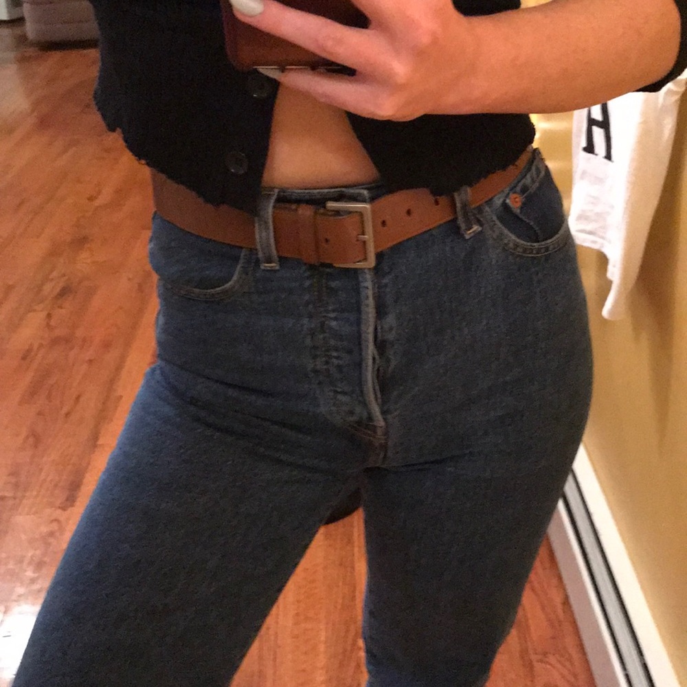 All Saints Brown Leather Belt